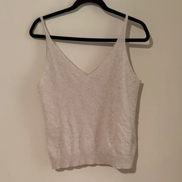 60. | Ralph Lauren | 100% Cashmere | V-Neck Knit Tank - Picture 2 of 4